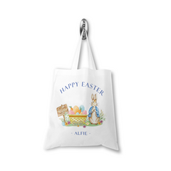 Personalised Easter Tote Bag, Custom Tote Bag, Easter Basket Bag, Easter Egg Hunt Totes, Gift for Kids