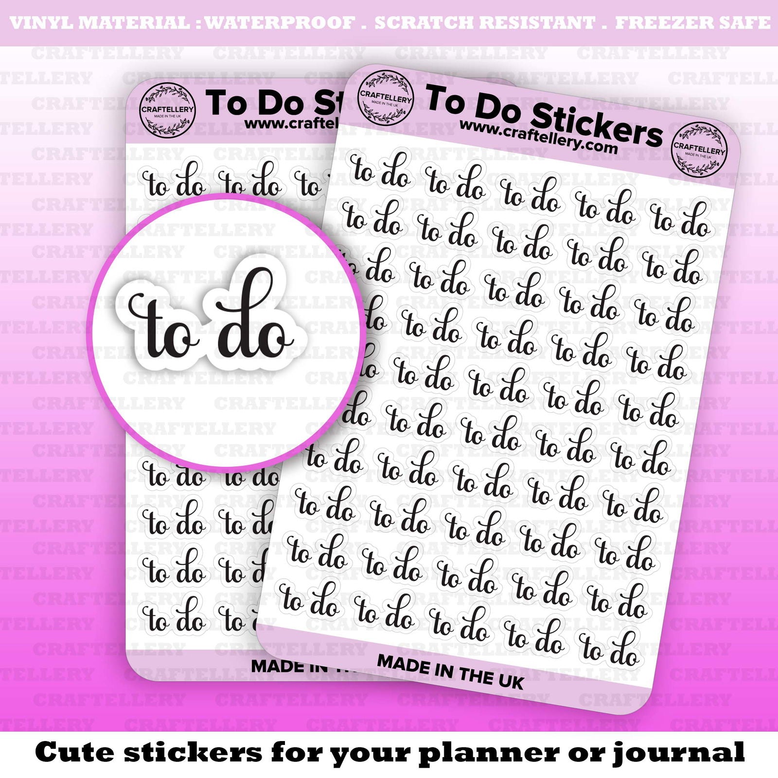 To Do Stickers - Craftellery