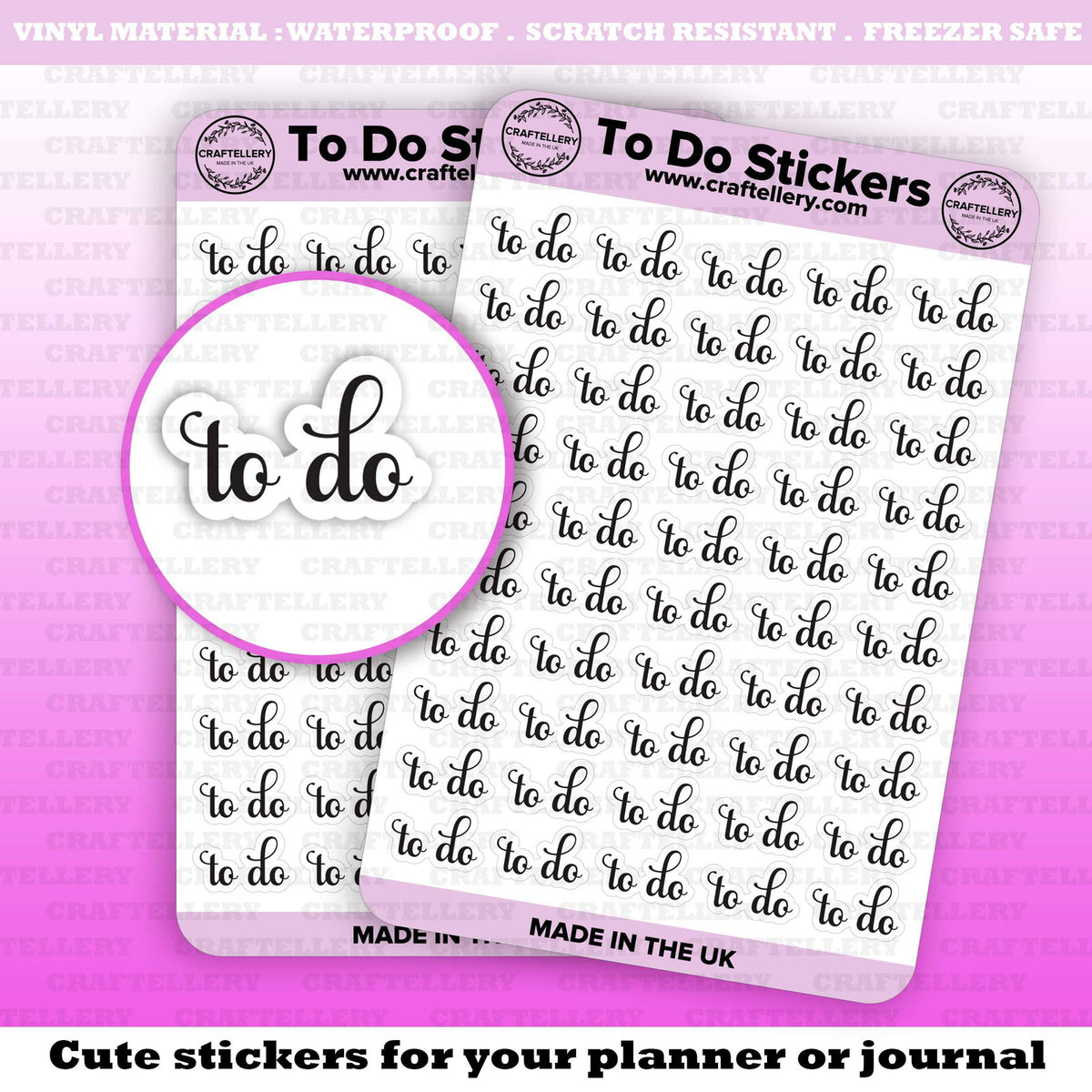 To Do Stickers - Craftellery