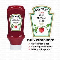 Tomato Ketchup Label - Craftellery